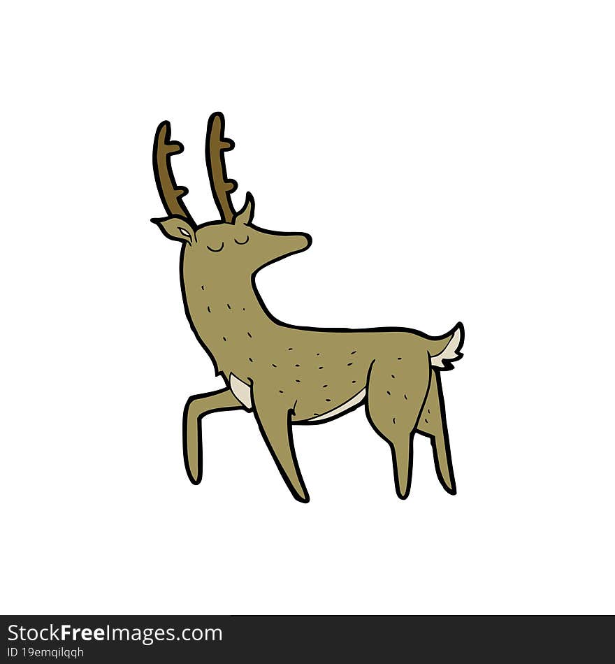 cartoon stag