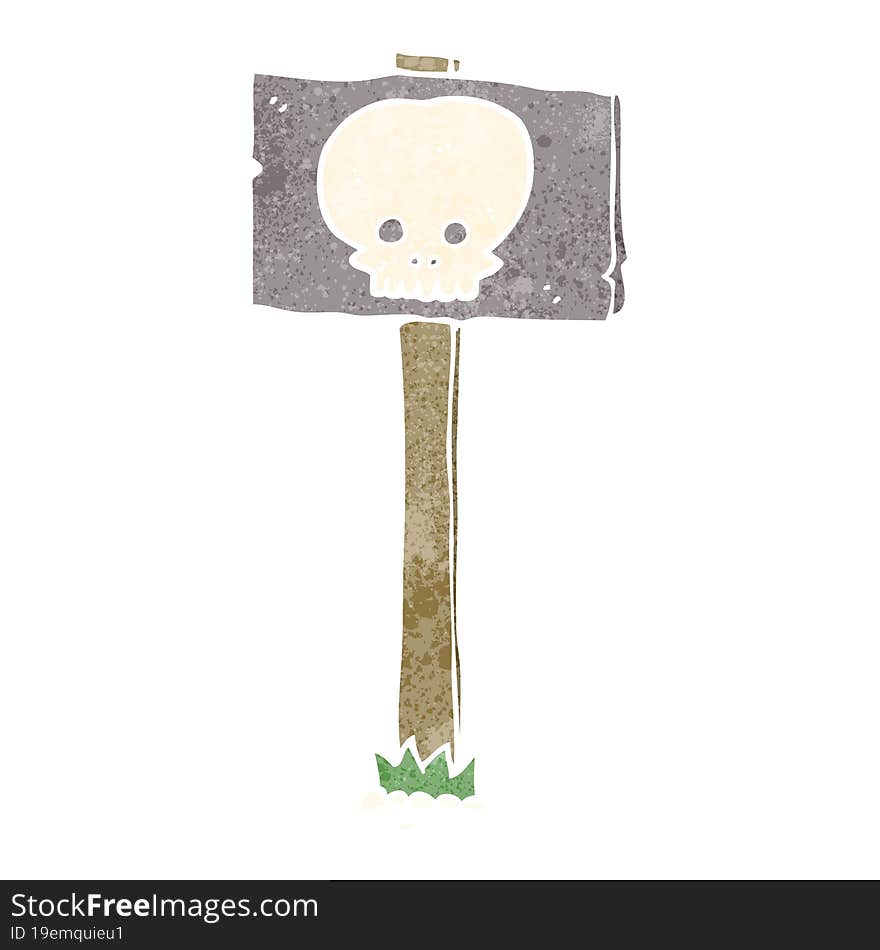 spooky sign post cartoon. spooky sign post cartoon