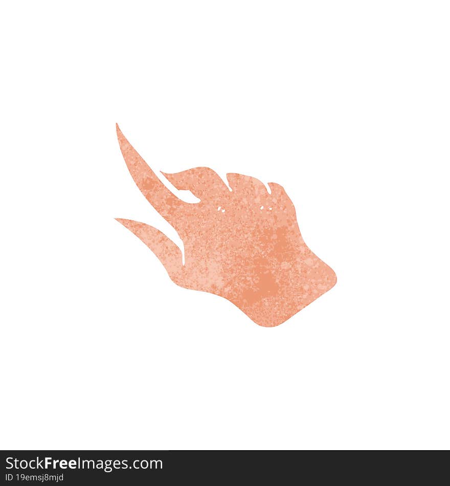 cartoon pointing hand