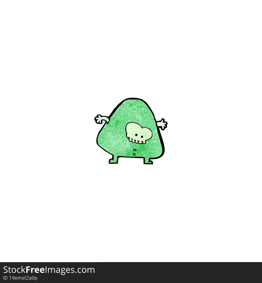 cartoon alien monster