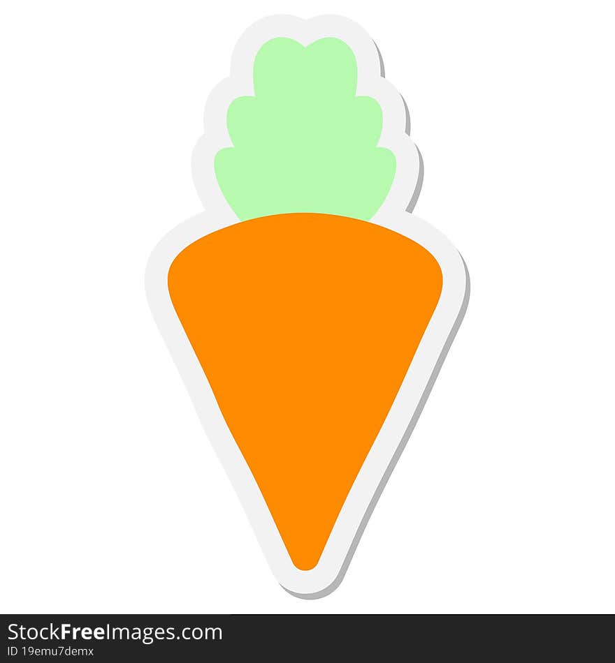 Tasty Looking Carrot Sticker