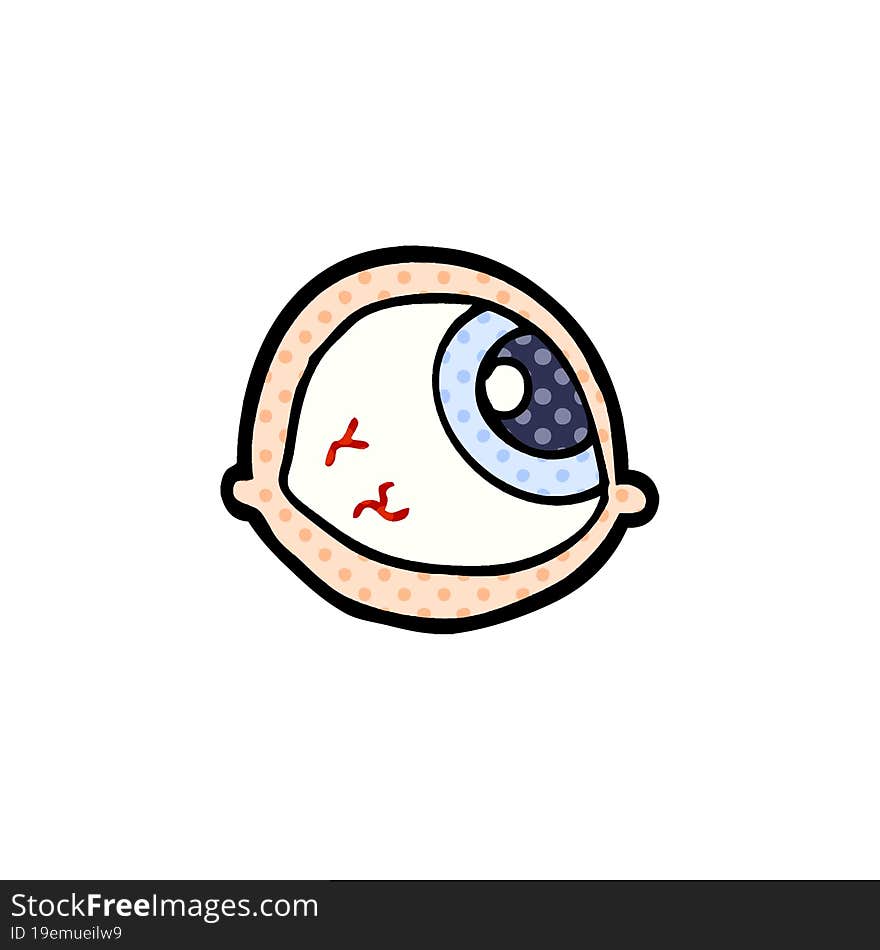 spooky staring eyeball cartoon. spooky staring eyeball cartoon