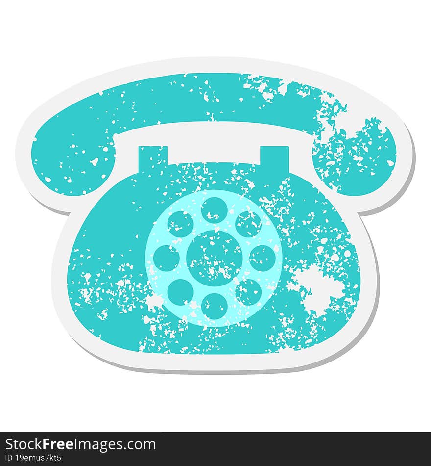 telephone grunge sticker