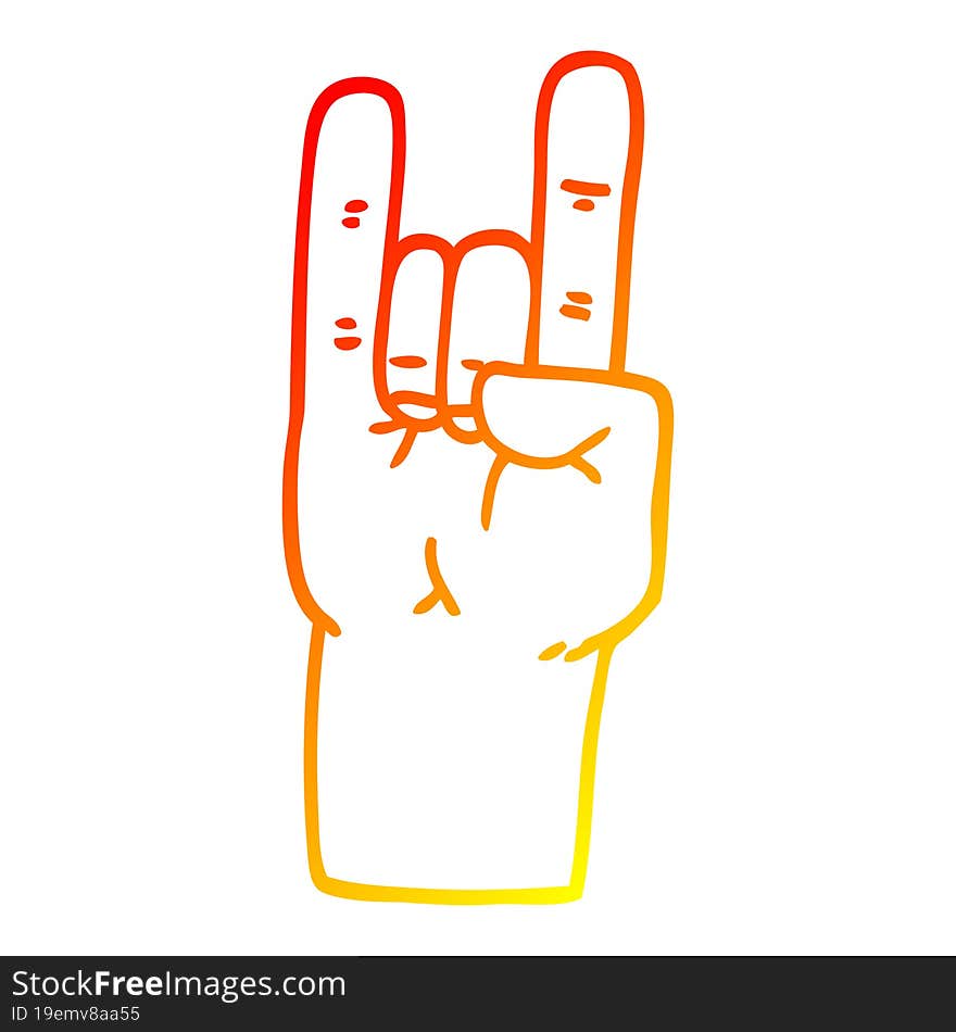 warm gradient line drawing cartoon