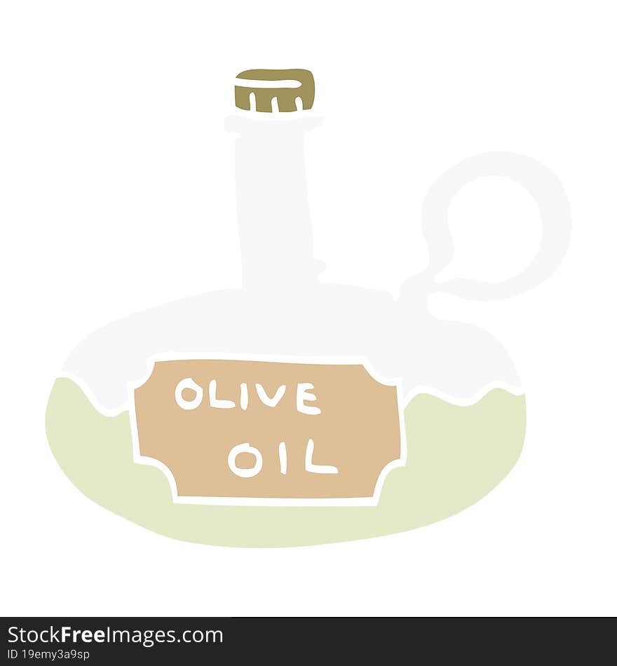 cartoon doodle olive oil