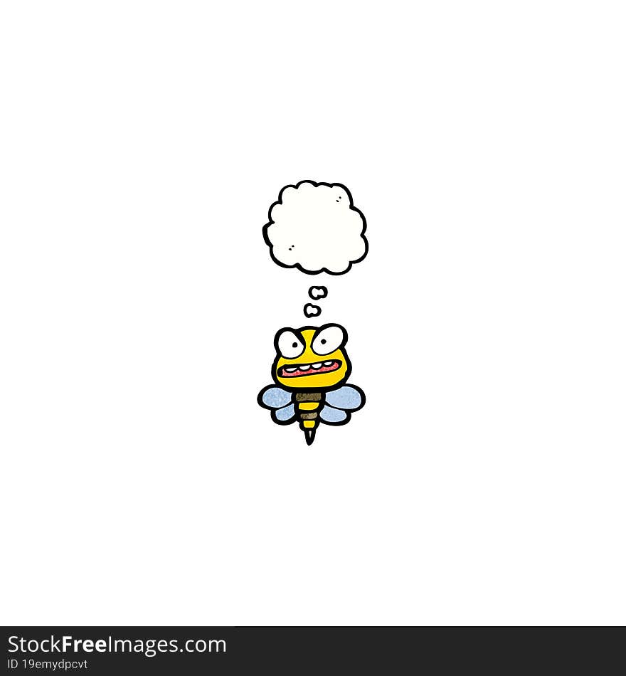 angry bee cartoon