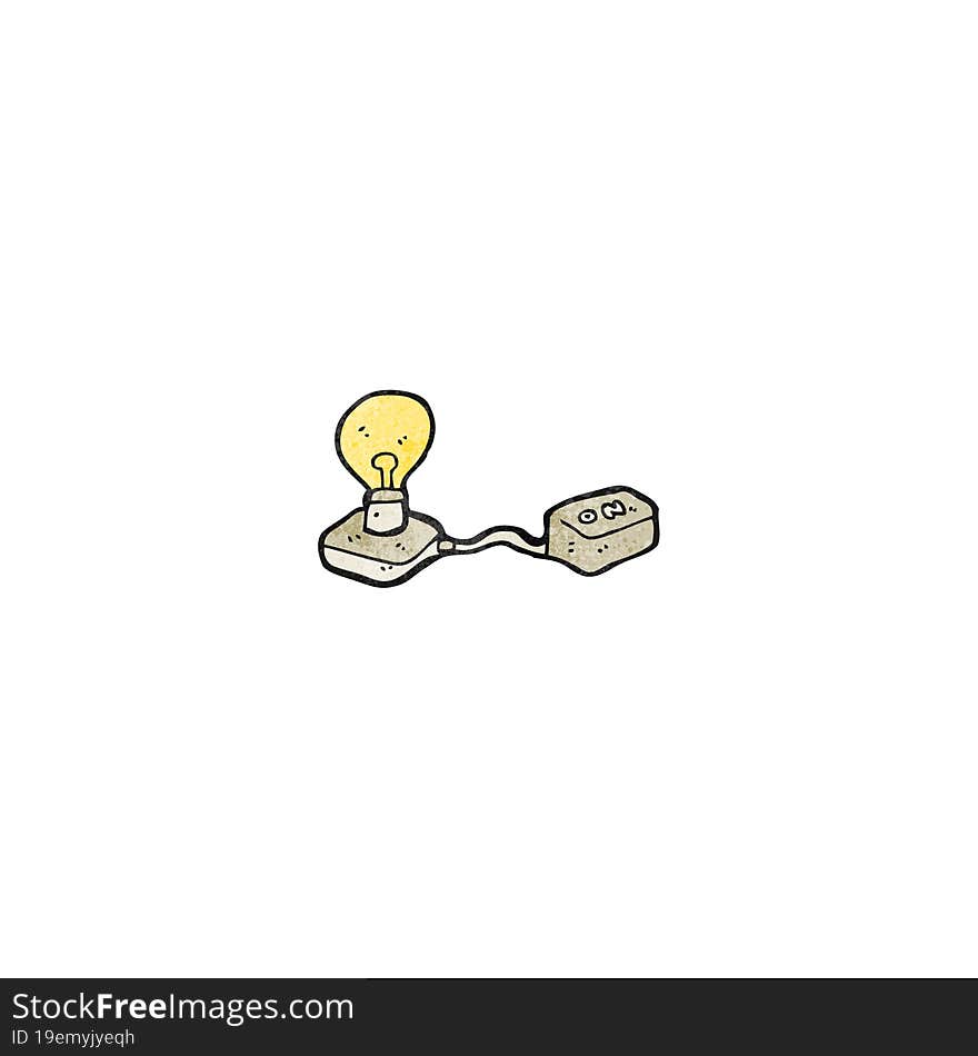 cartoon light bulb