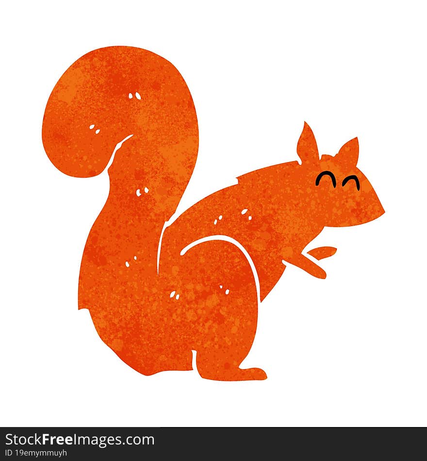 cartoon red squirrel