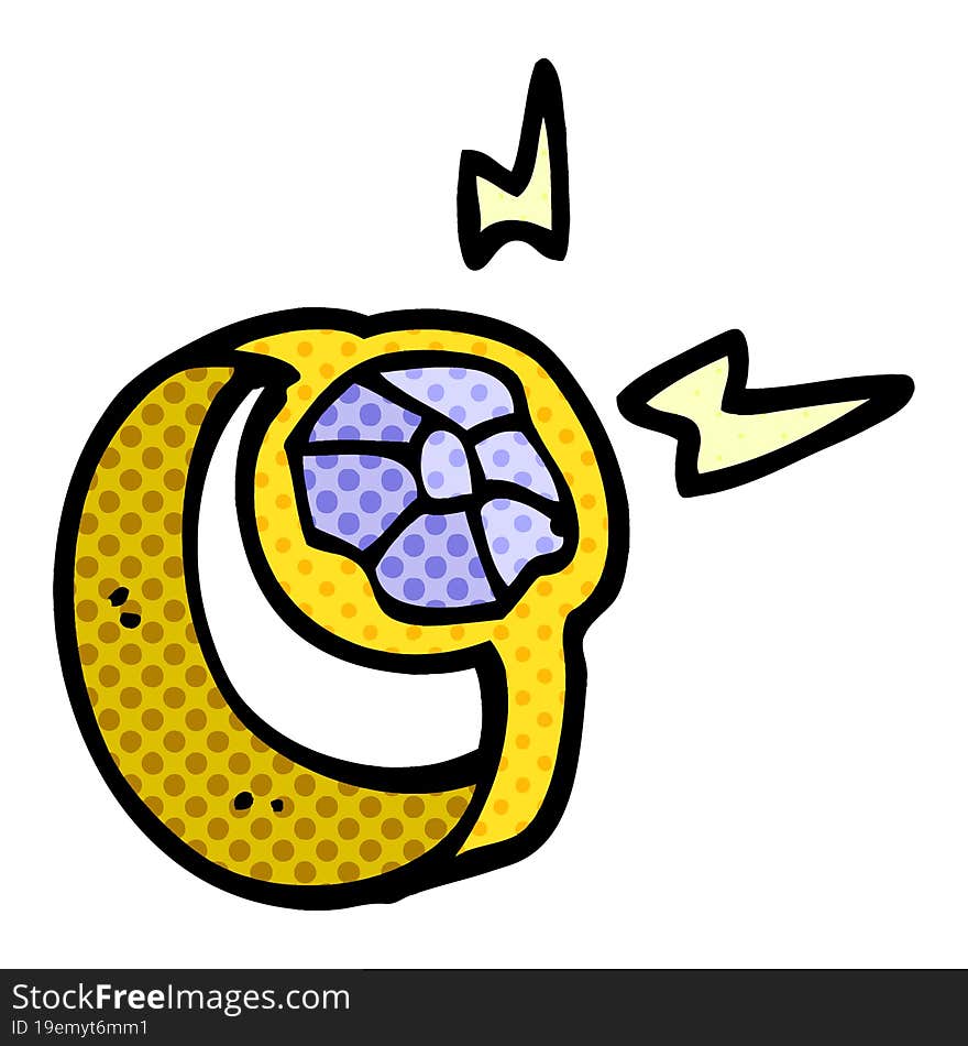 Cartoon Doodle Magic Ring