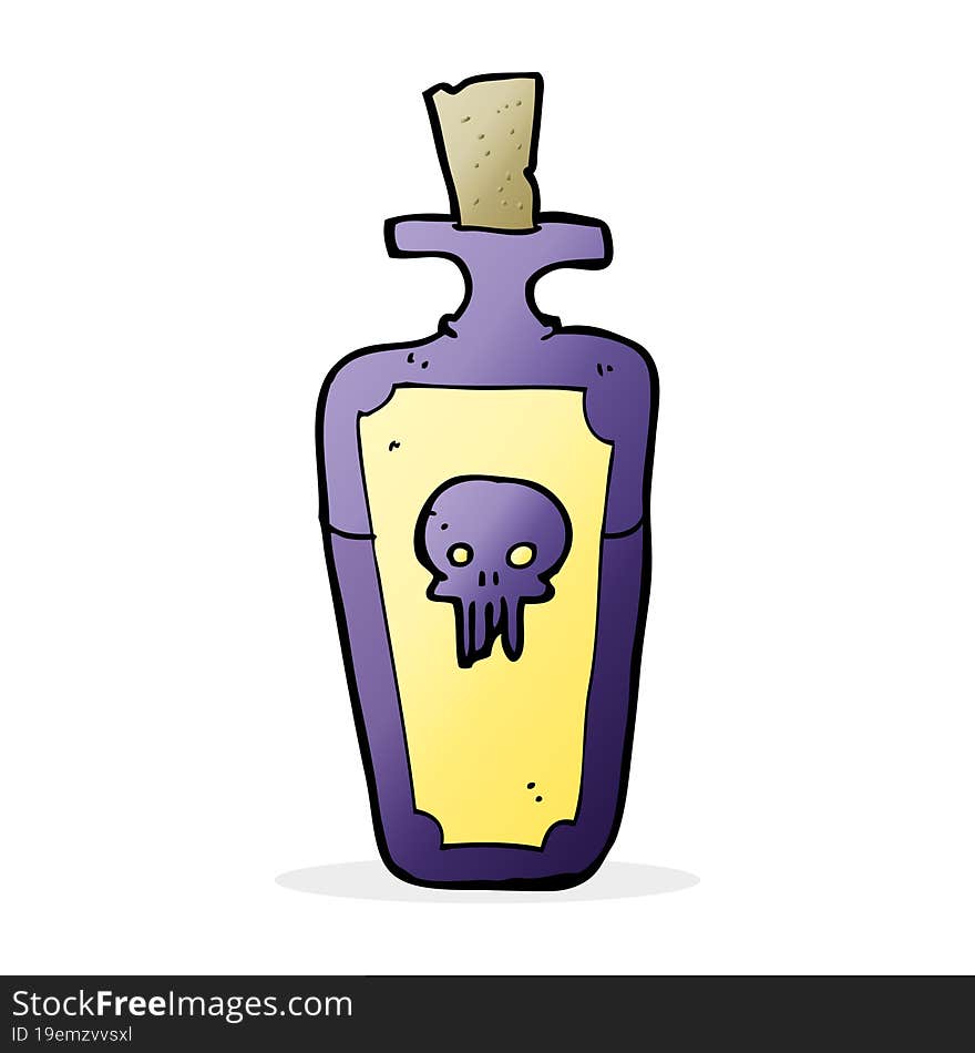 Cartoon Potion Bottle