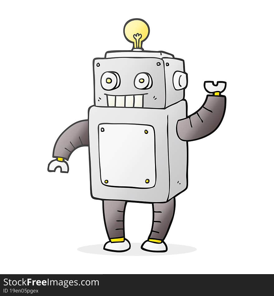 cartoon robot