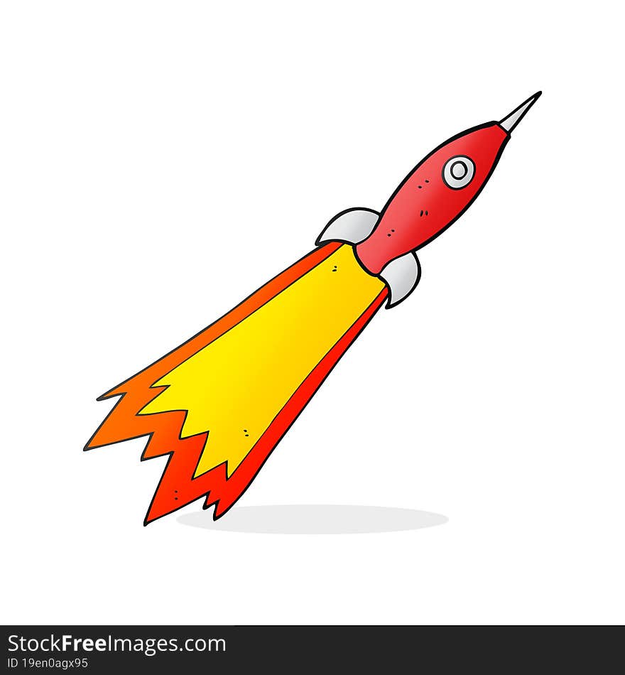 cartoon rocket