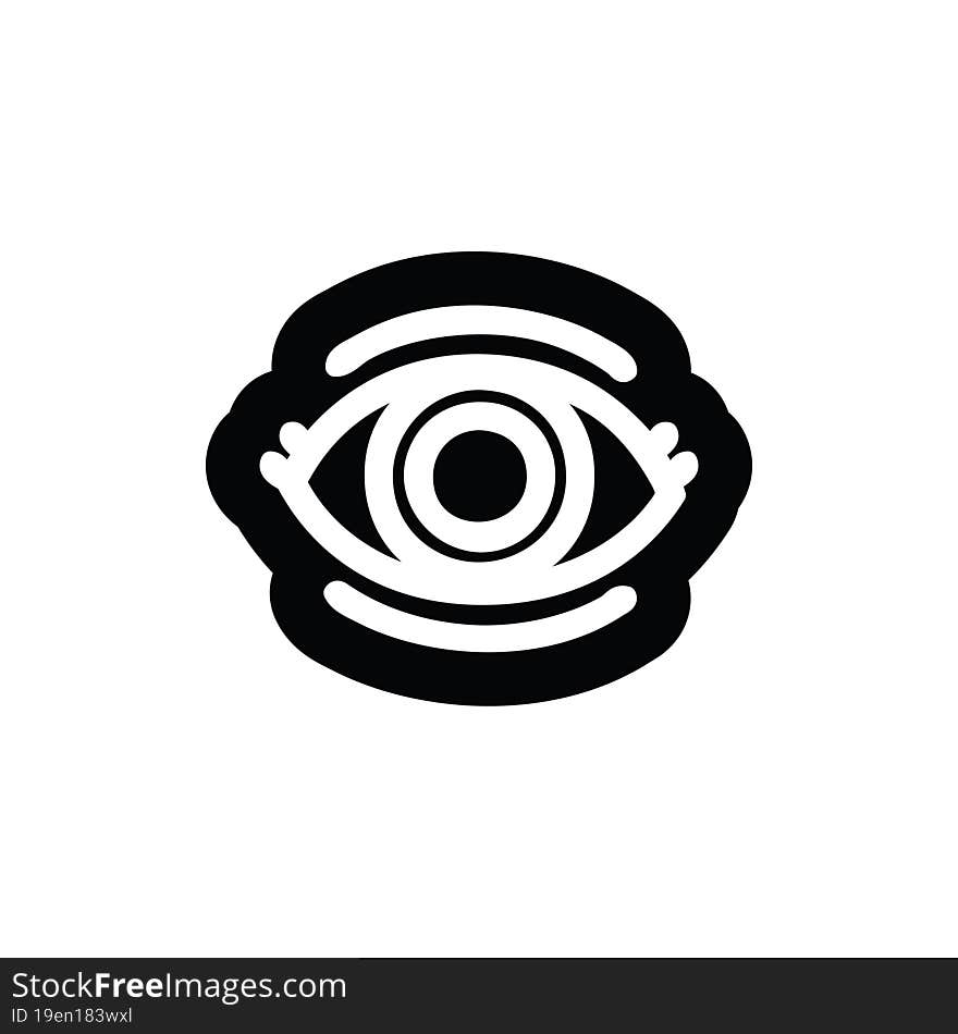 staring eye icon symbol