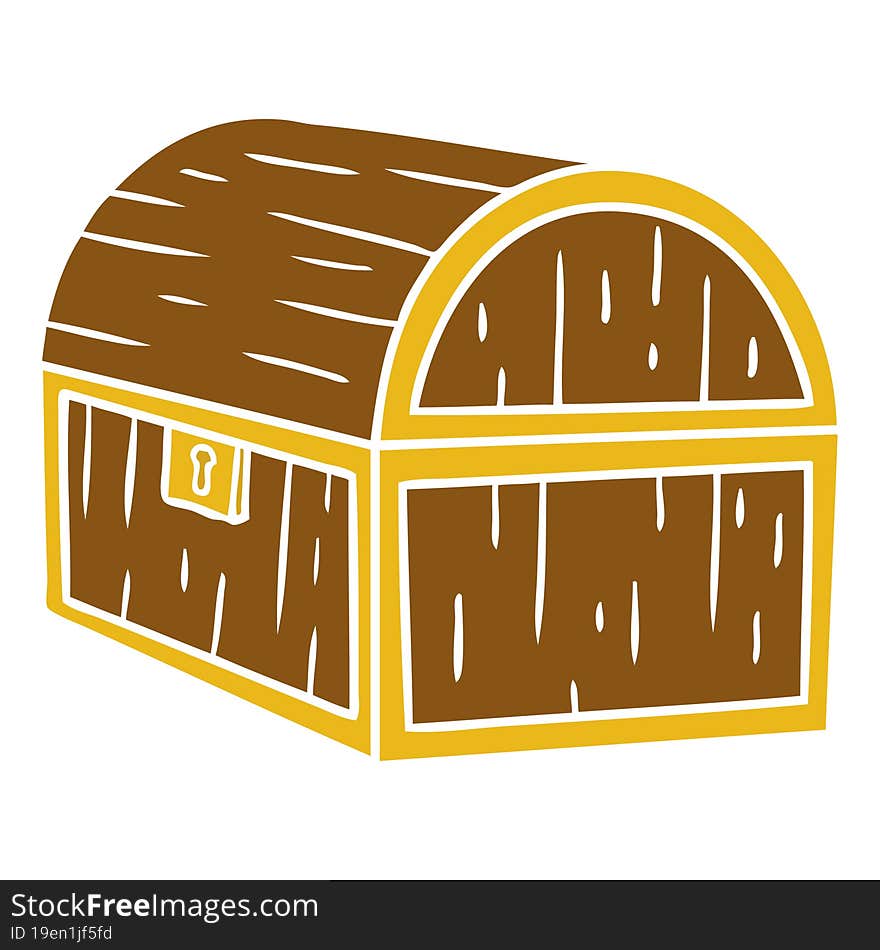 cartoon doodle of a treasure chest