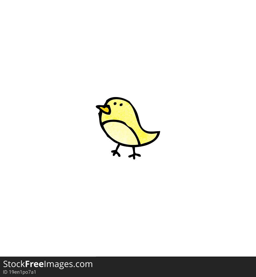 cartoon little bird doodle