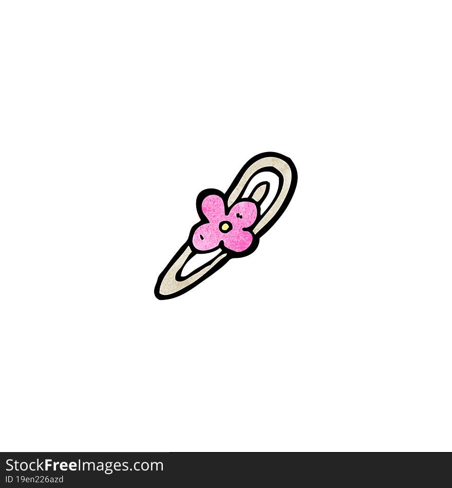 cartoon flower hair clip