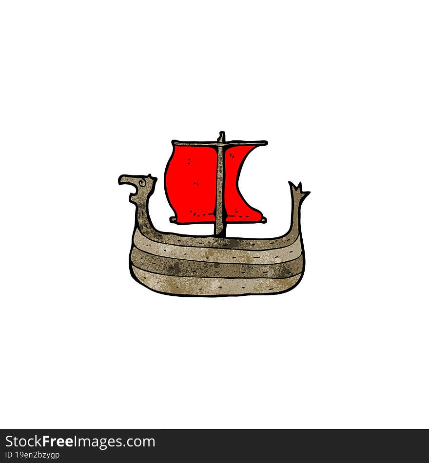 Viking Ship Cartoon