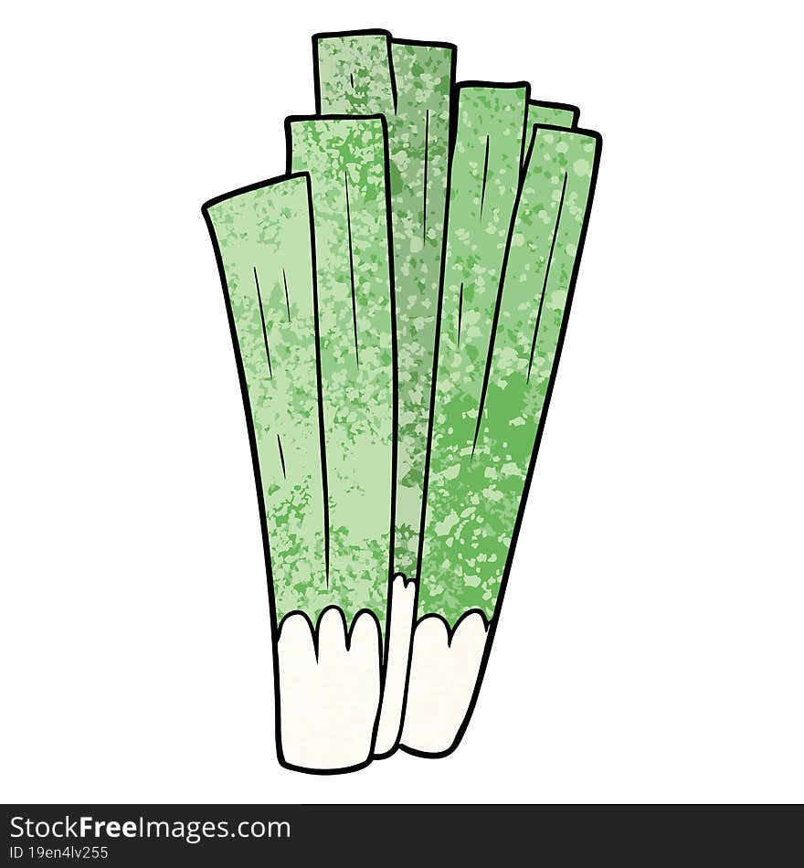 cartoon leeks. cartoon leeks