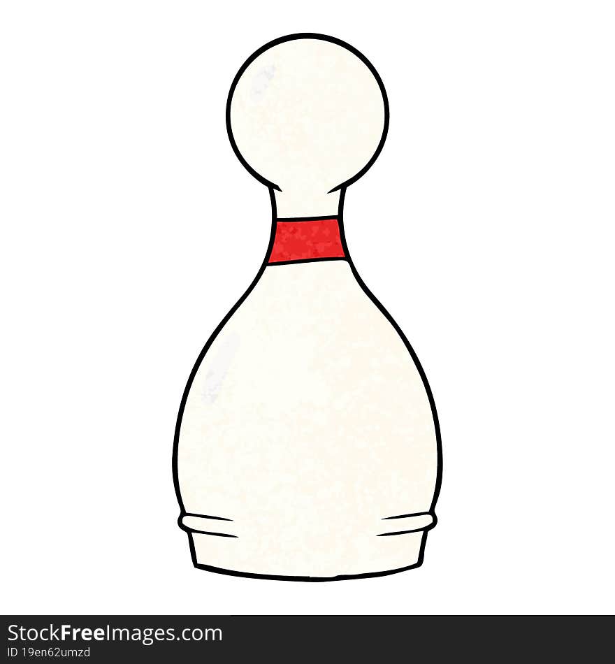 cartoon bowling pin. cartoon bowling pin