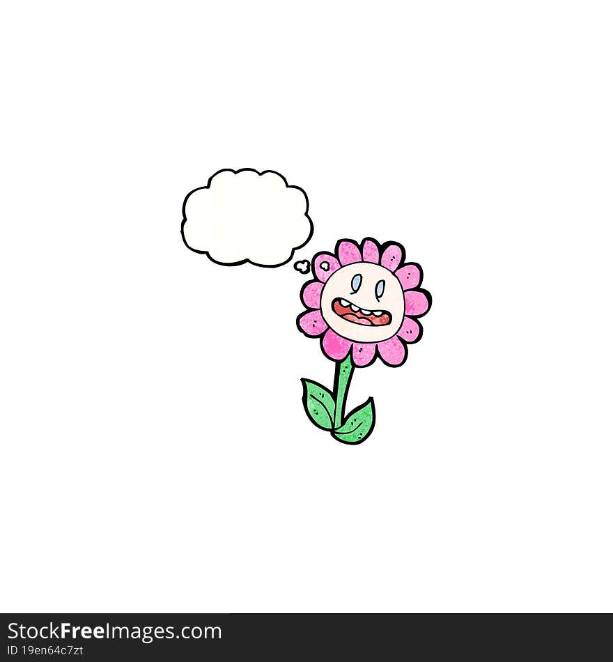 flower cartoon character