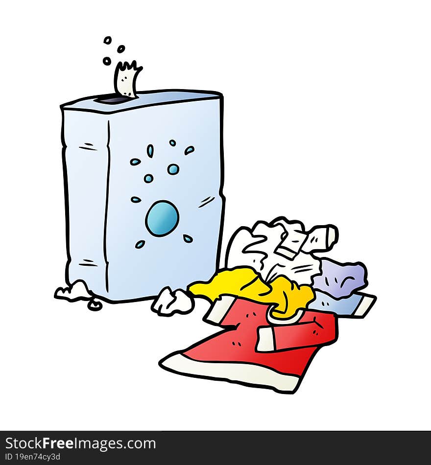 cartoon washing powder and laundry. cartoon washing powder and laundry