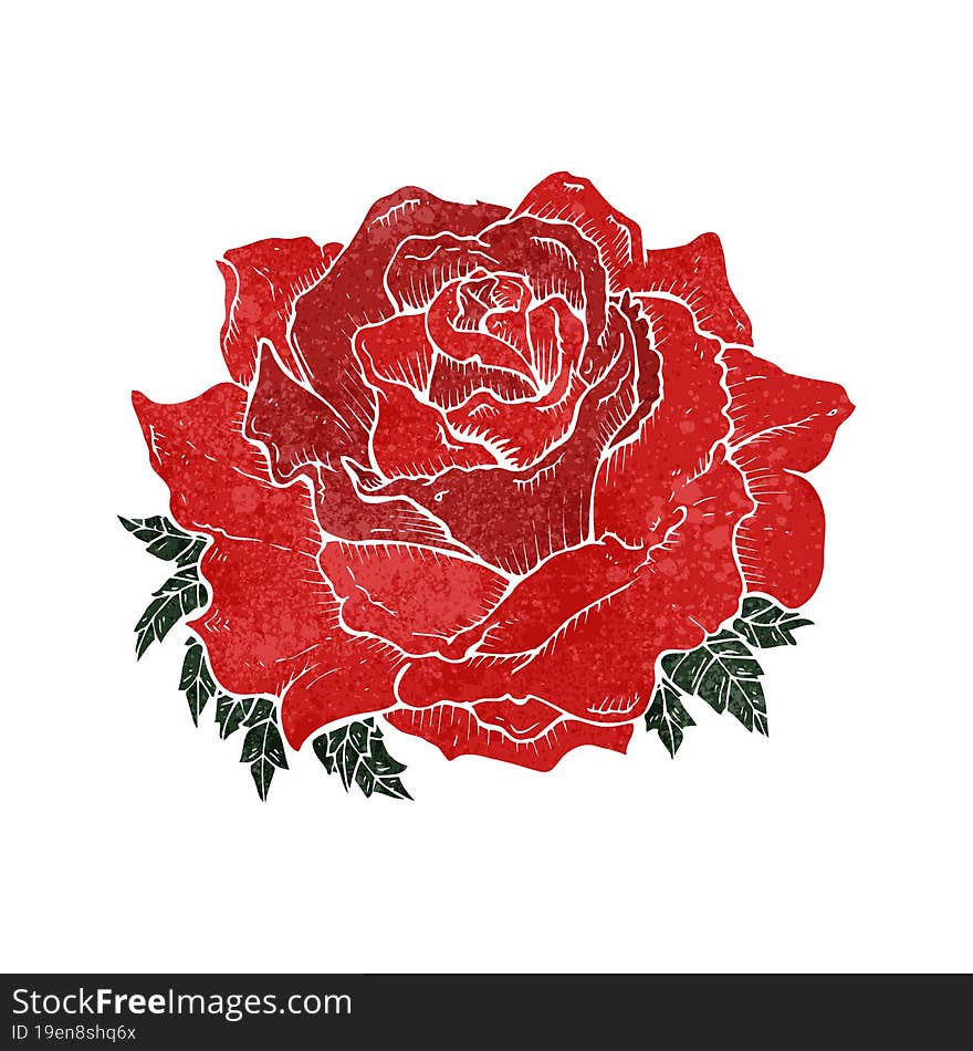 cartoon rose