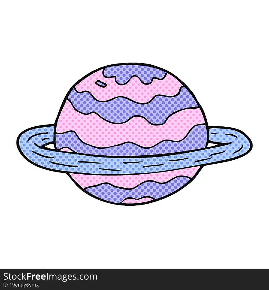 Cartoon Alien Planet