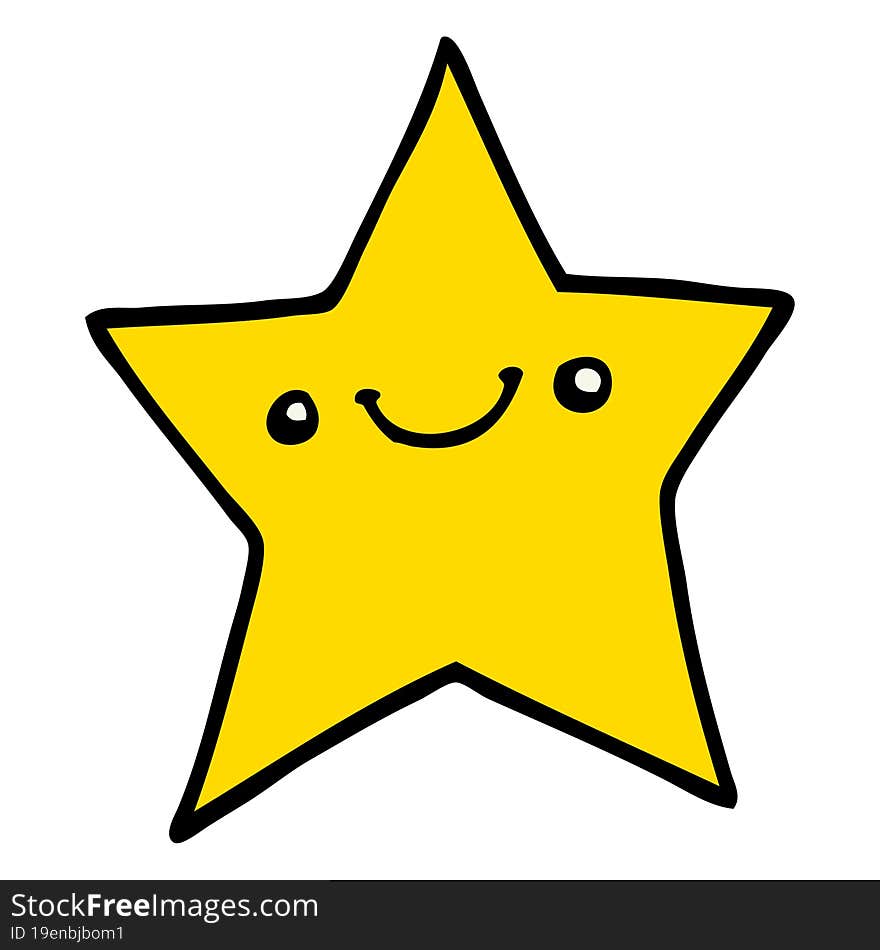 Happy Cartoon Star