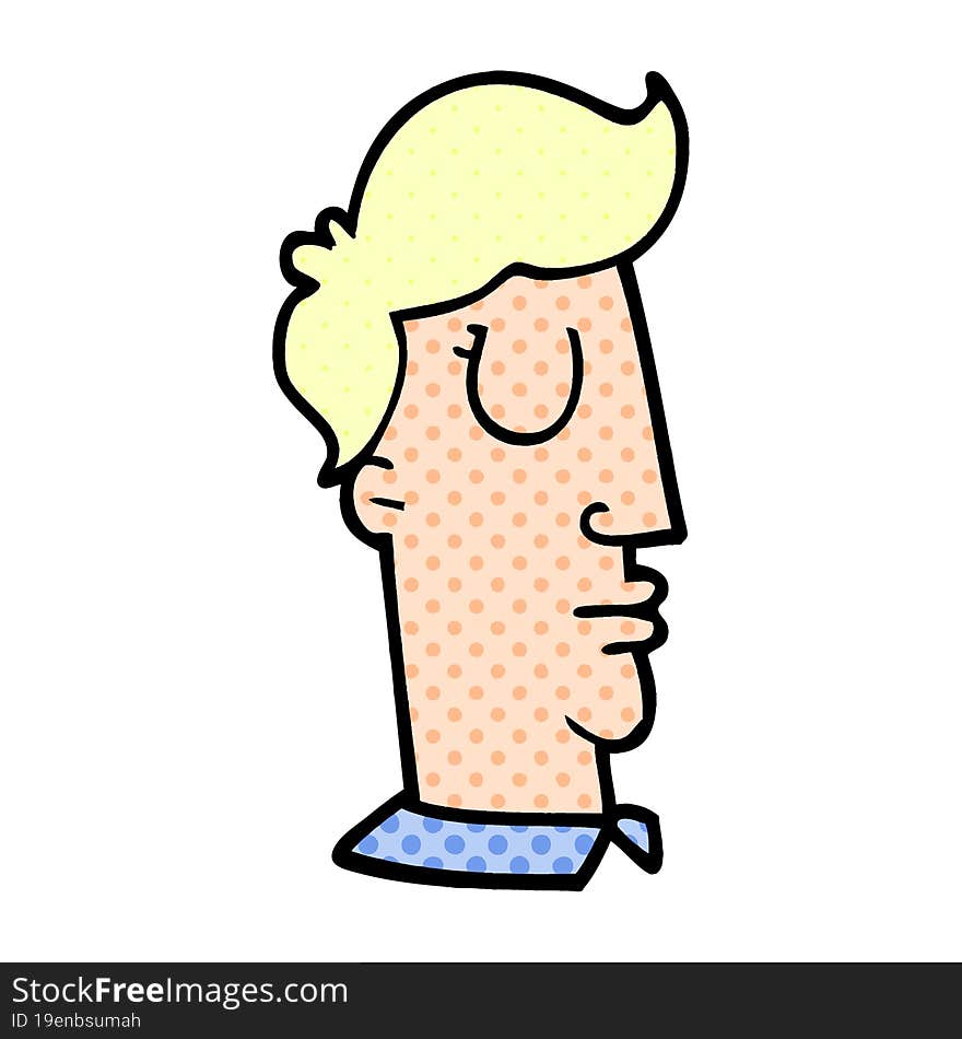 cartoon doodle human head