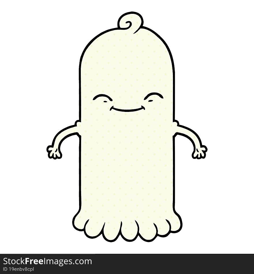 cartoon ghost. cartoon ghost