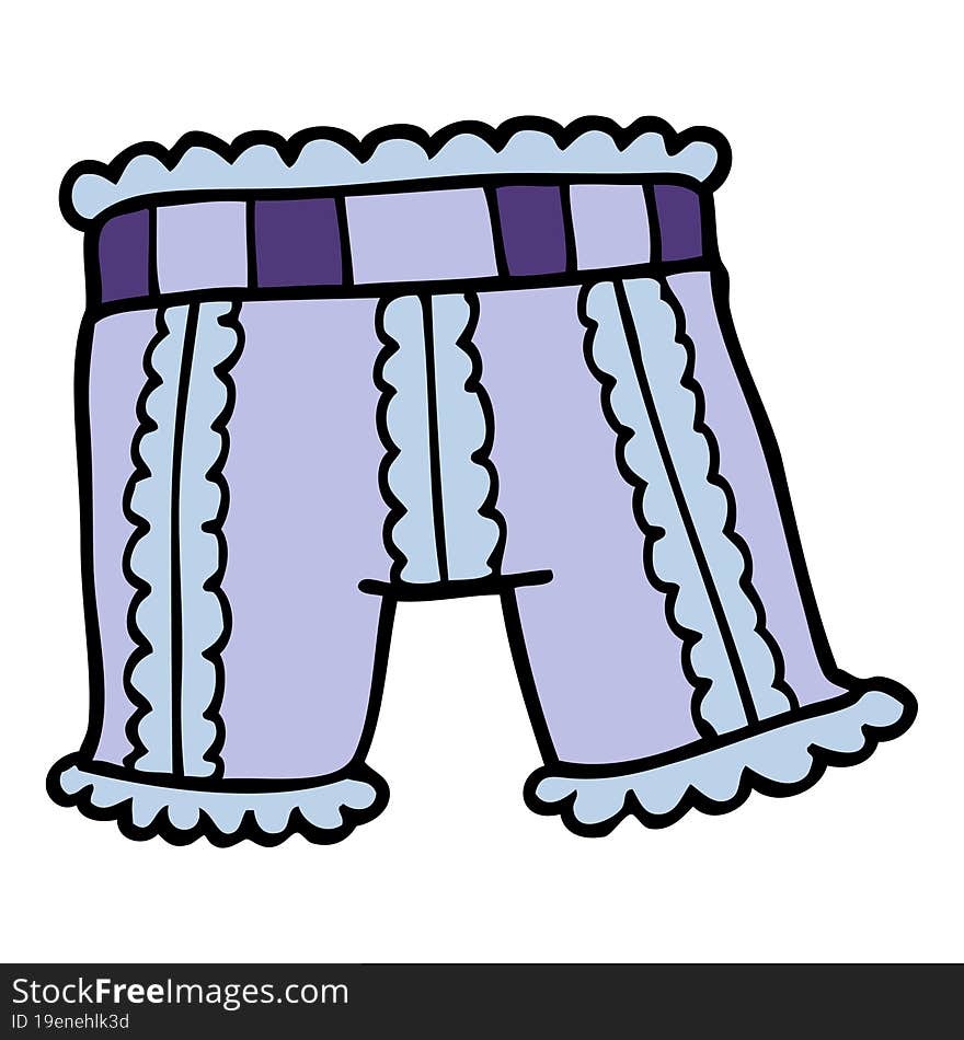 cartoon doodle underwear