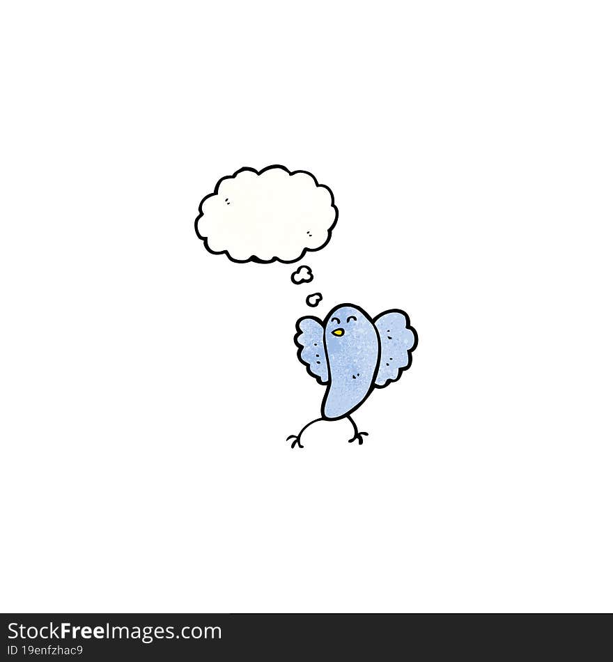 cartoon blue bird