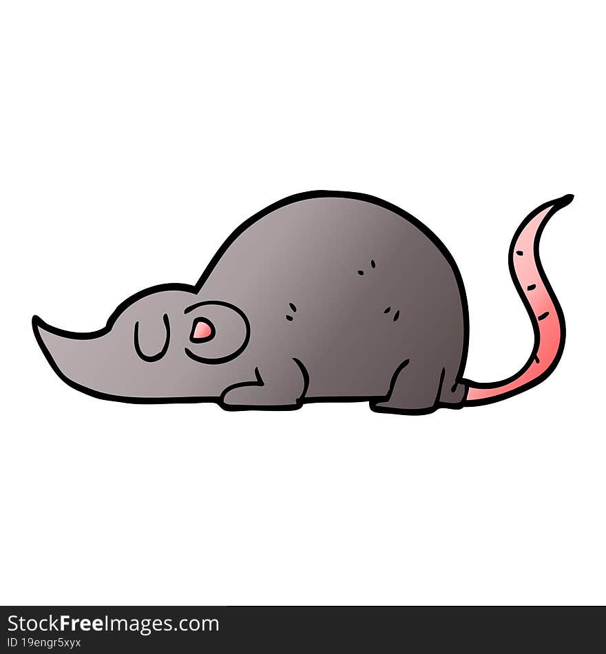 cartoon doodle mouse rat