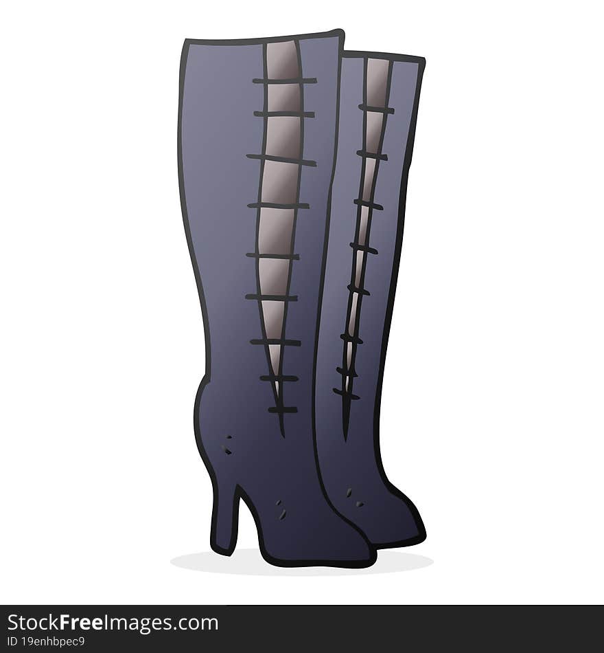 cartoon high boots