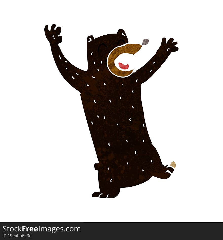 cartoon black bear