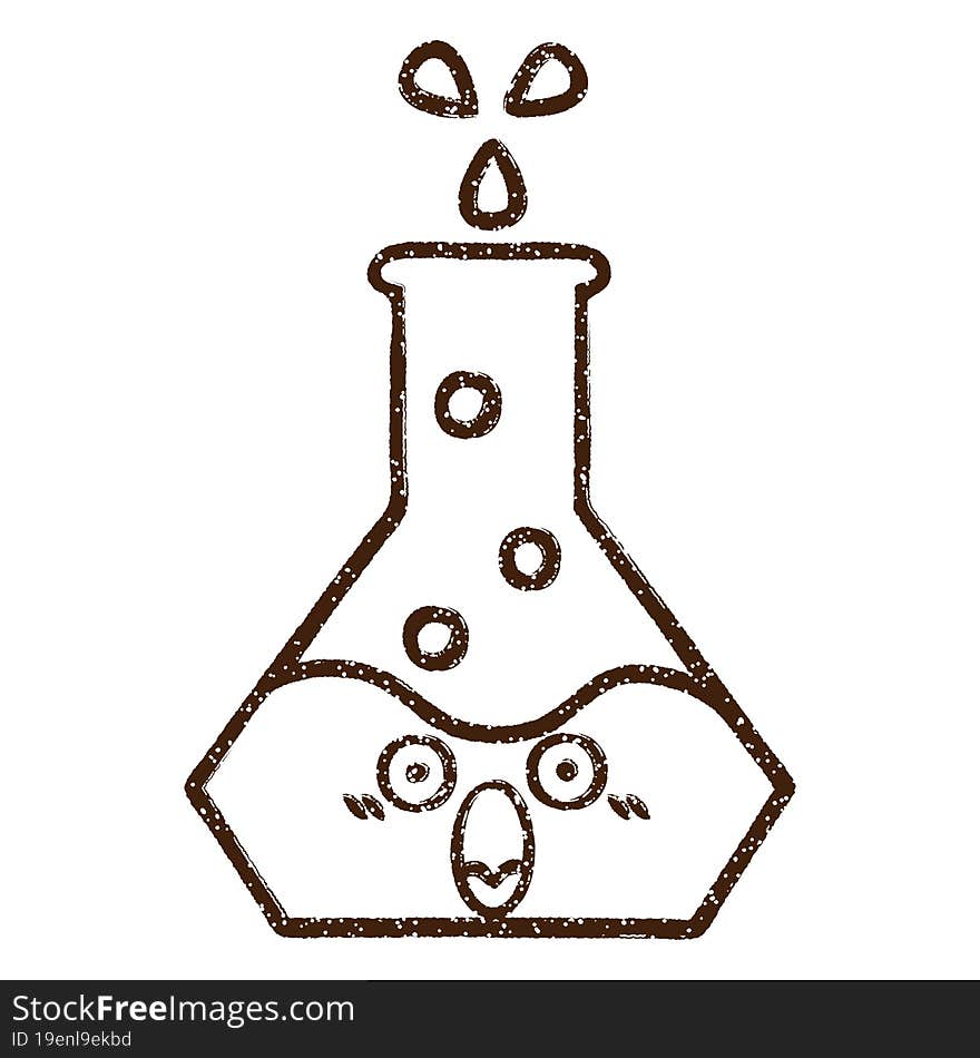 Science Experiment Charcoal Drawing