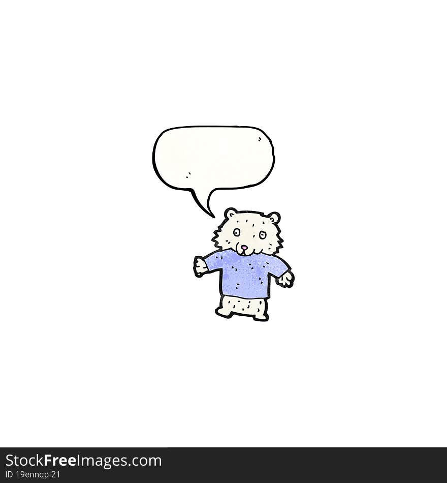 little polar bear cartoon