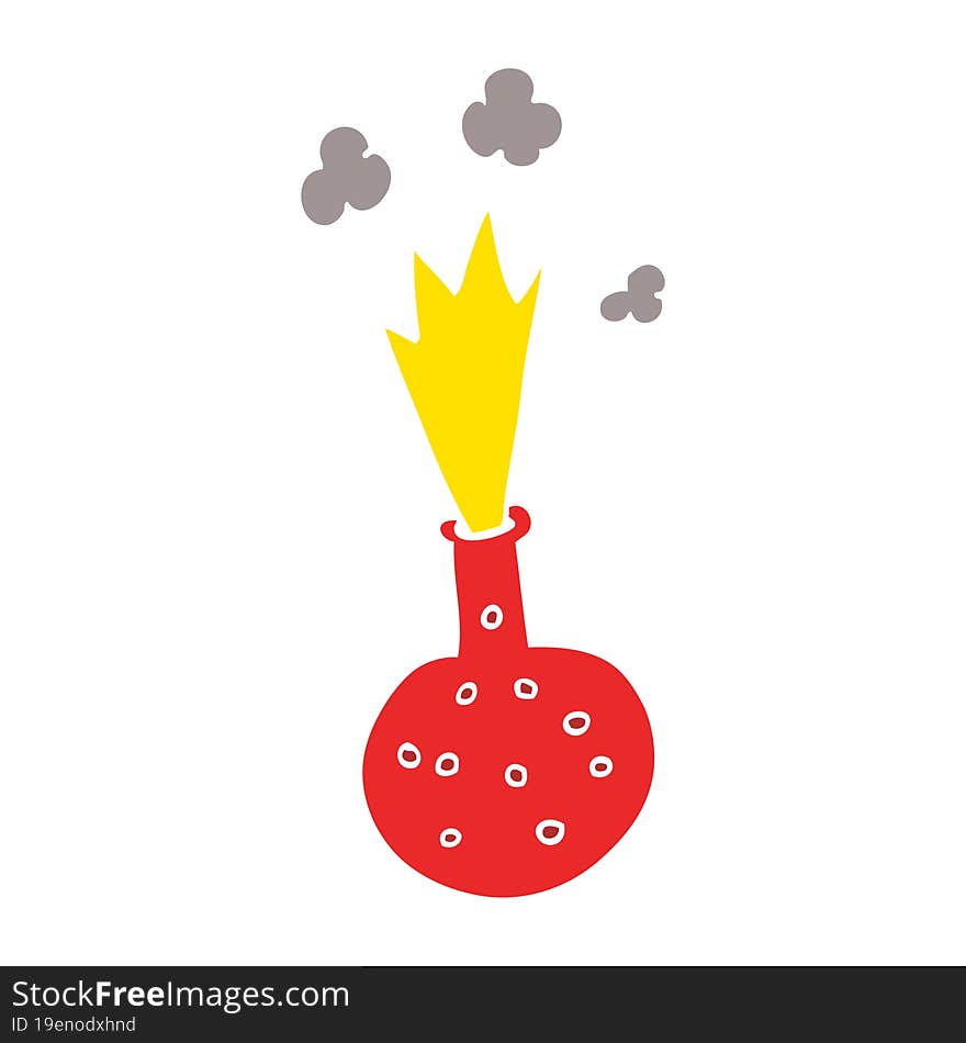 cartoon doodle of a explosive chemical