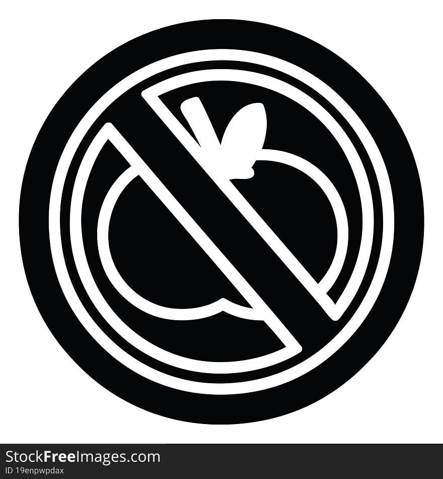 no healthy food icon