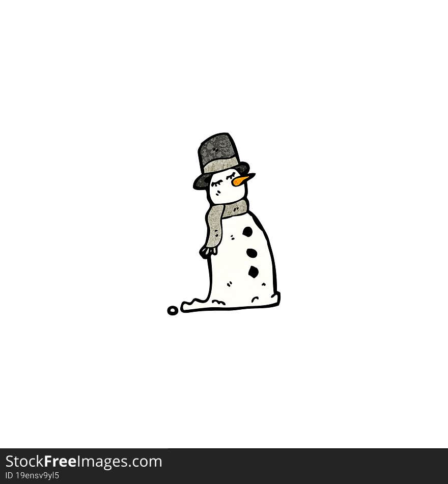 cartoon snowman