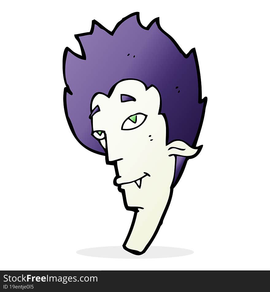 Cartoon Vampire Head