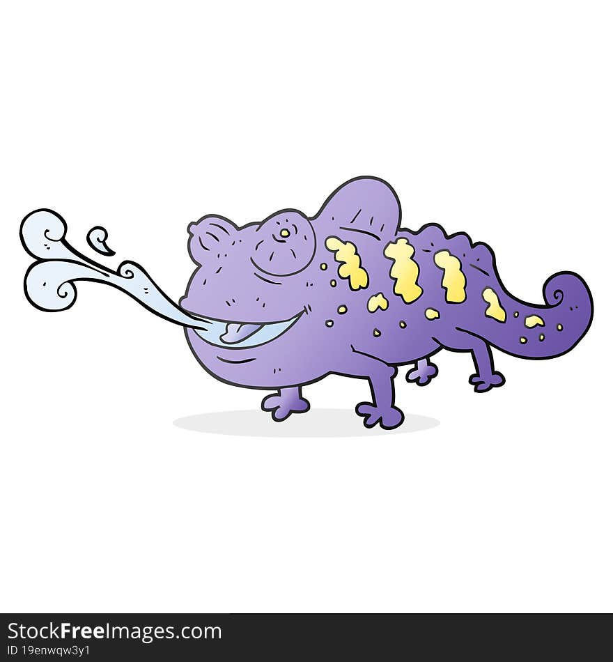 cartoon chameleon