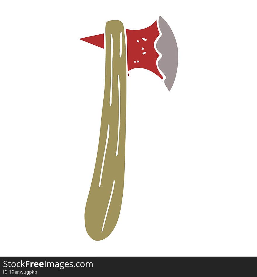 cartoon doodle axe