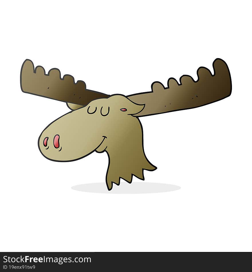 cartoon moose