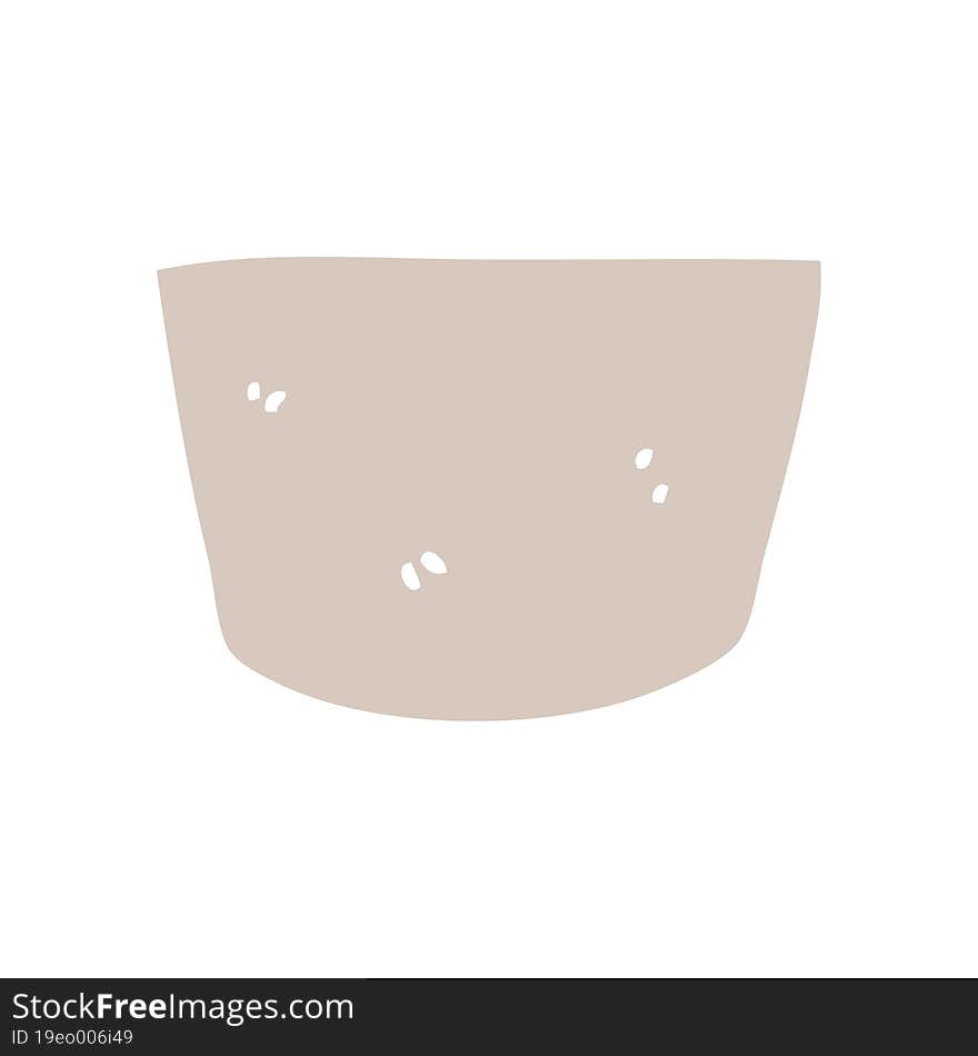 flat color style cartoon pot