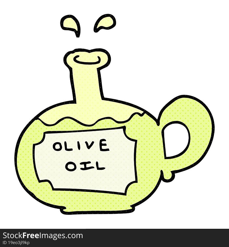 Cartoon Olive Oil