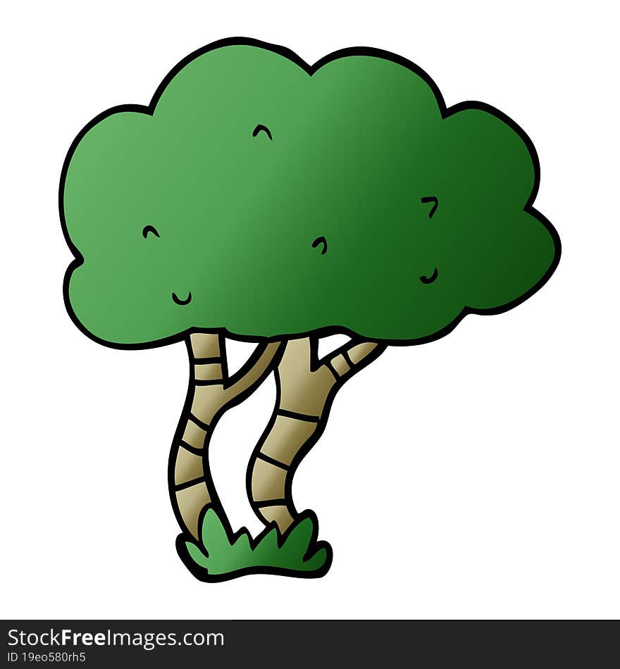 Cartoon Doodle Tree