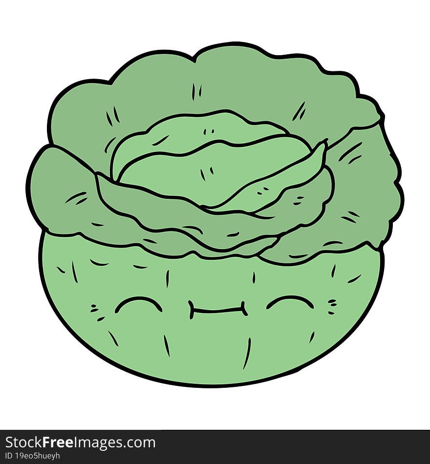 cartoon cabbage. cartoon cabbage