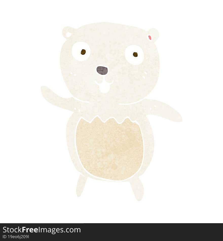 cartoon polar bear cub