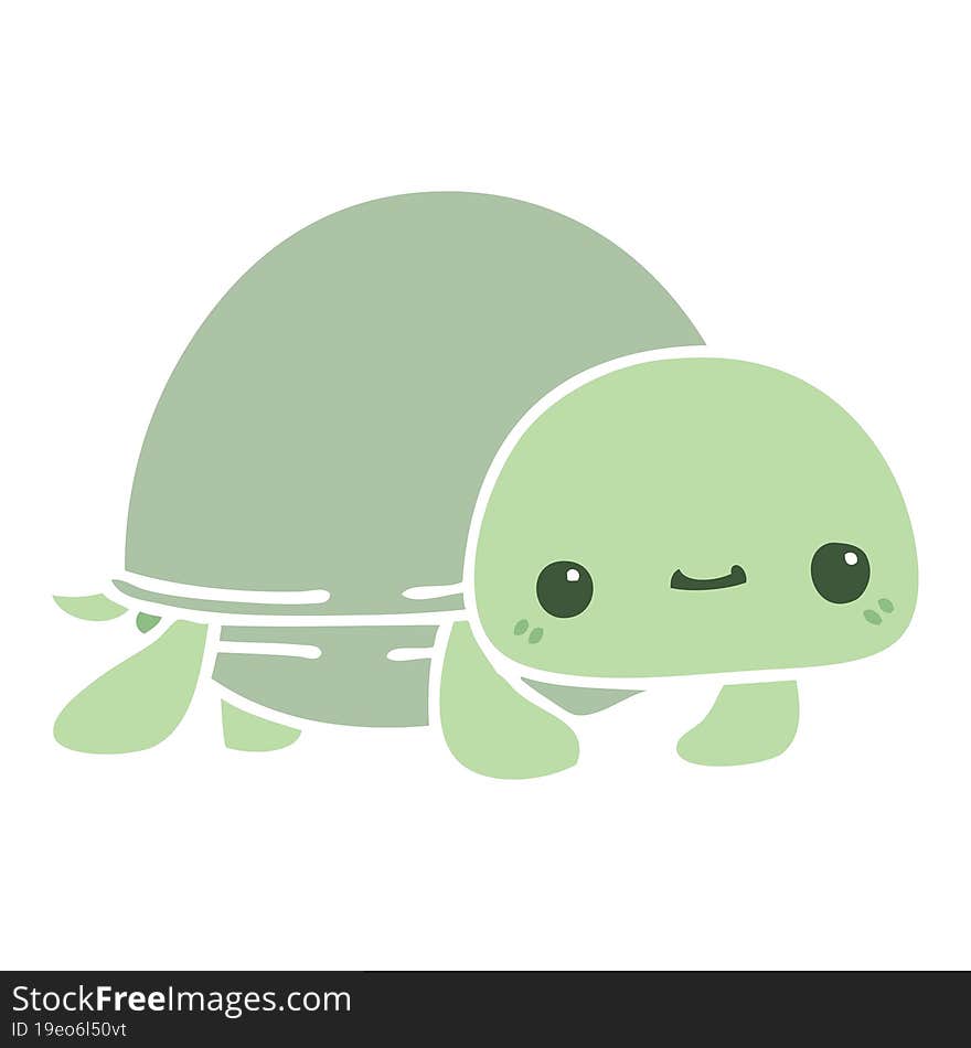 quirky hand drawn cartoon turtle